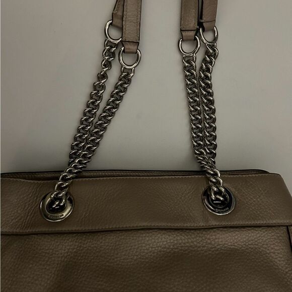 Coach Gold Metallic Brooke Chain Carryall Shoulder Bag Style No. F39019 - Picture 7 of 16